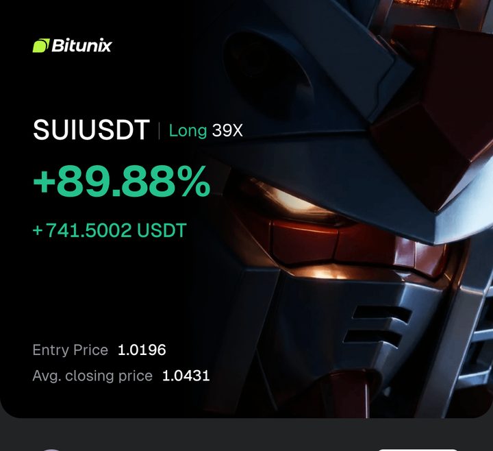 SUIUSDT long closed +89.88%