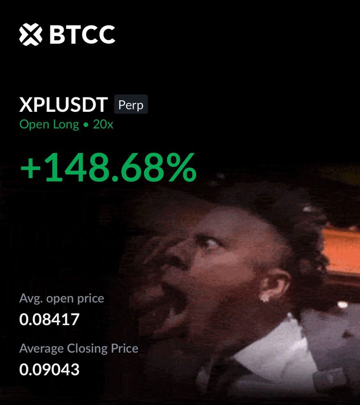 XPLUSDT long closed +148.68%